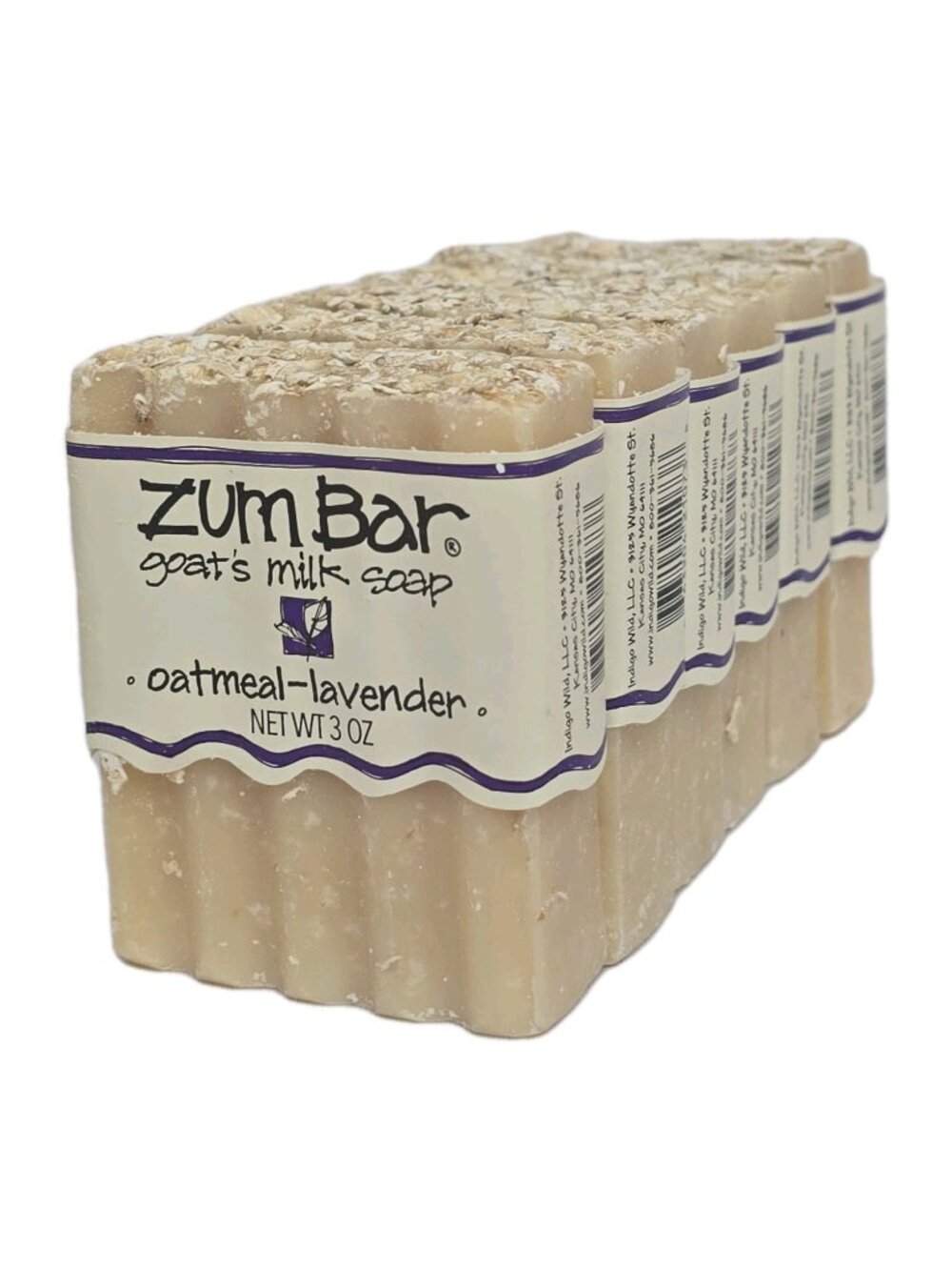 6-PACK Zum Goat's Milk Soap Bar Oatmeal And Lavender 3 Oz Each